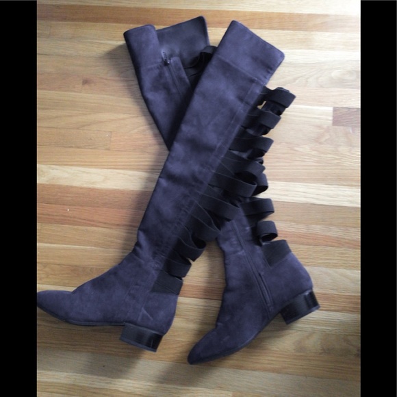 Nine West Shoes - Nine West Dark Navy Blue Knee High Boots
